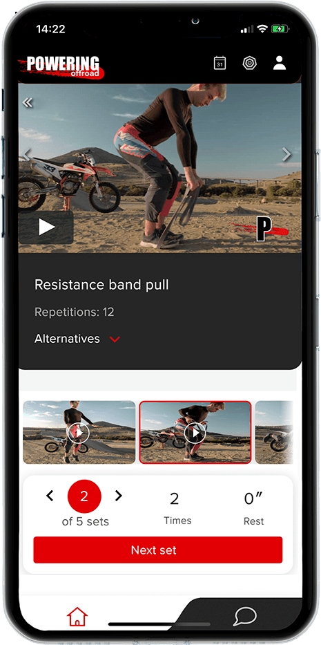 motocross workout from powering fitness app for dirt bike riders