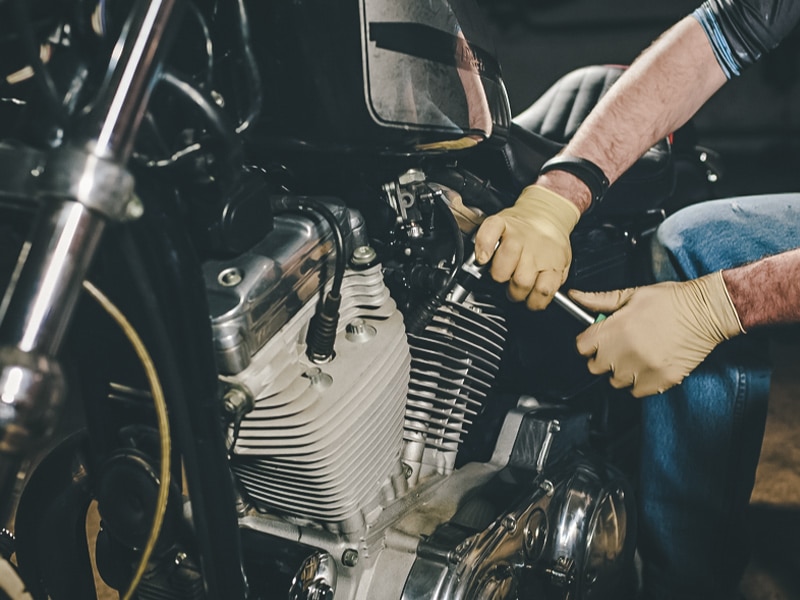 Tools to fix a motorcycle