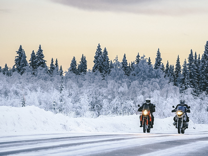 Winter bike trip