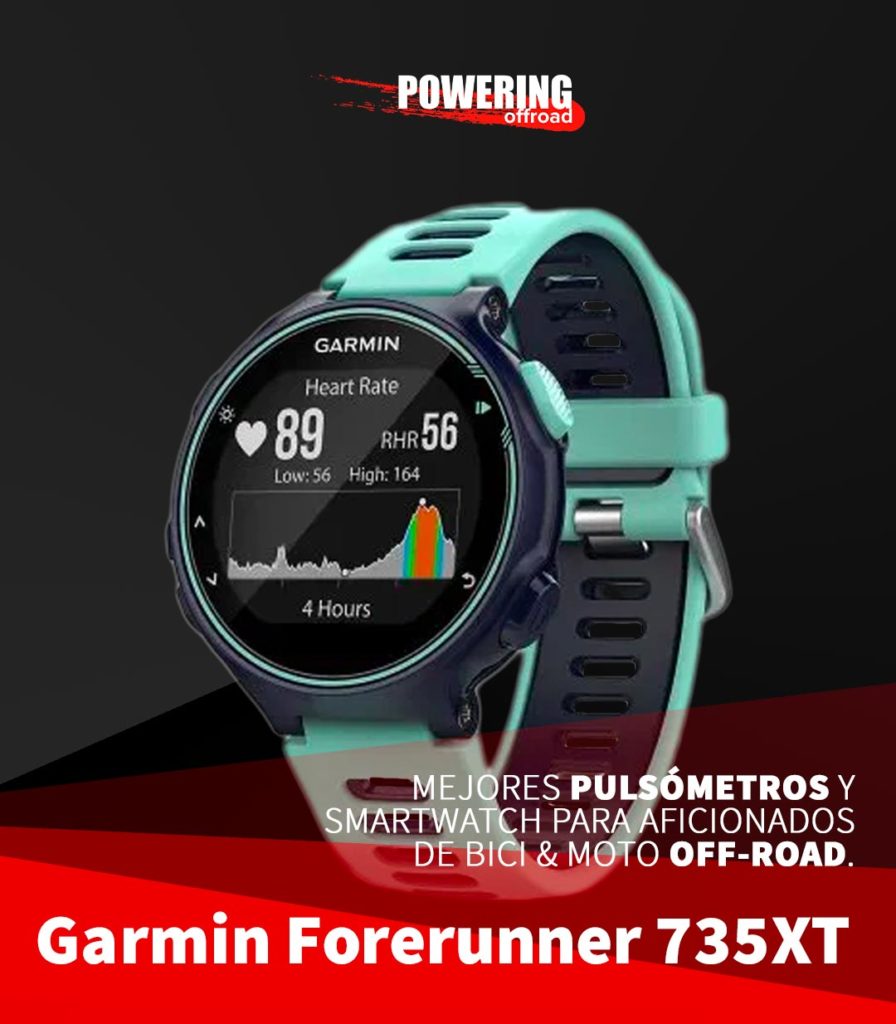 Mejores smartwatch y pulsometros 2020 para moto y bici off-road - Garmin Forerunner 735XT_