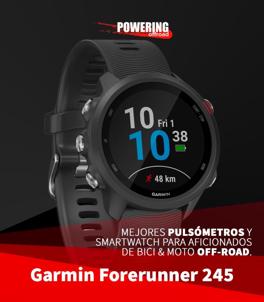 Mejores smartwatch y pulsometros 2020 para moto y bici off-road - garmin-forerunner-245