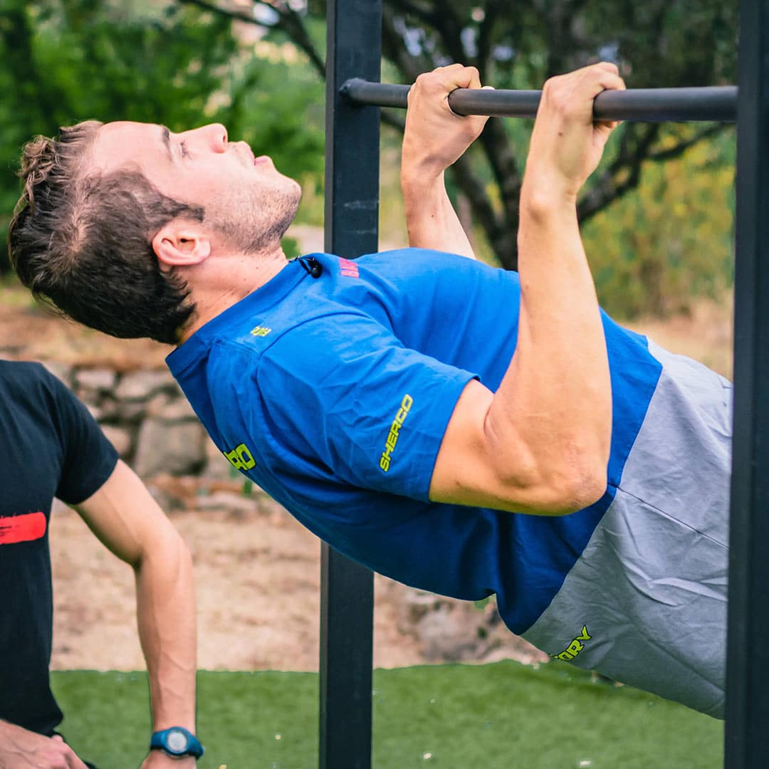 Barra de dominadas para entrenar