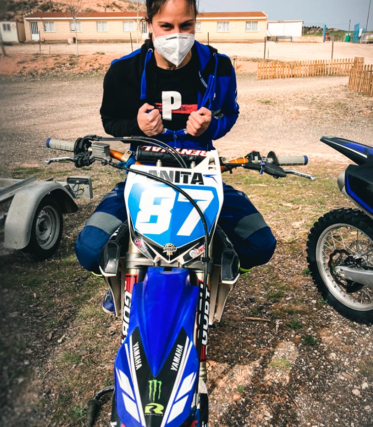 ana palomar powering offroad amateur rider