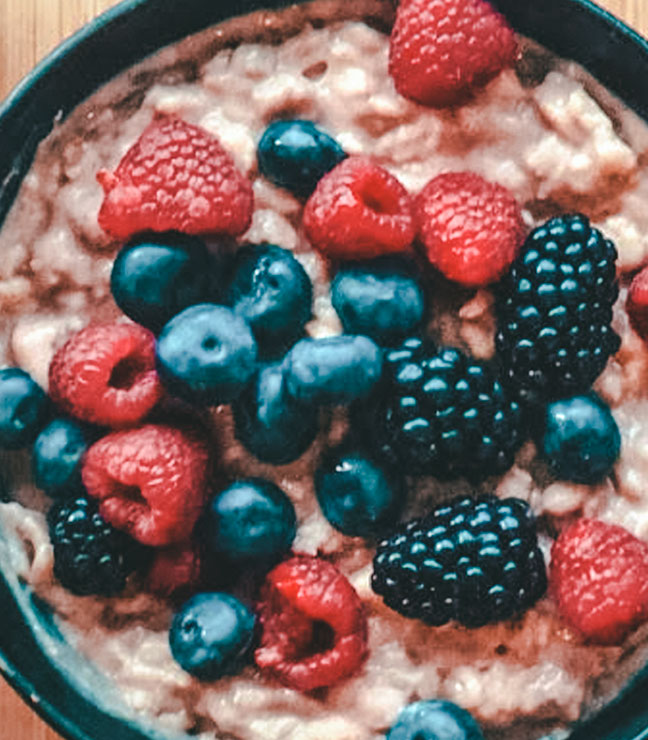 Desayuno de gachas de avena